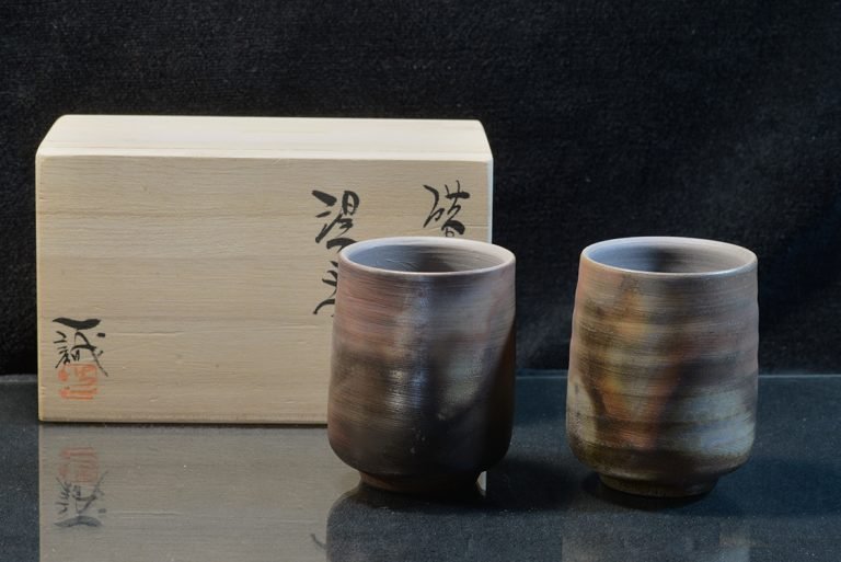 bizen yunomi japán teáscsésze pár