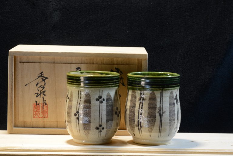 Oribe teáscsésze pár